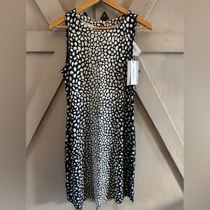 NWT Tommy Bahama “The Darcy Dress” Black and White Spotted Midi Dress